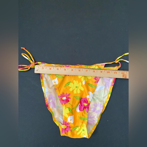 Hoopa orange floral print Bikini Women’s Size XL - Picture 3 of 10